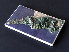 Amalfi Coast, Campania, Italy, 1:250000 in Natural Full Color Sandstone