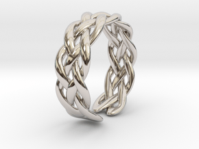 Celtic ring knot in Rhodium Plated Brass