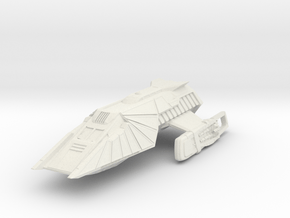 Klingon Shuttlecraft Refit in White Natural Versatile Plastic