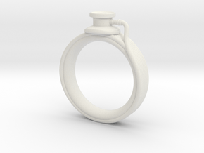 Stethoscope Ring in White Premium Versatile Plastic: 4 / 46.5