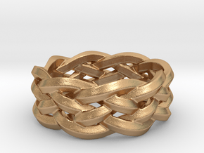 Five-Strand Braid Ring in Natural Bronze