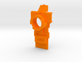 Modulus Muzzle Attachment Plate for Nerf Kronos in Orange Processed Versatile Plastic