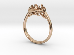 Cushion shaped halo 2 NO STONES SUPPLIED in 14k Rose Gold