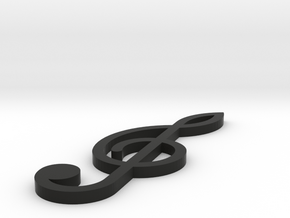 [1DAY_1CAD] TREBLE CLEF in Black Premium Versatile Plastic