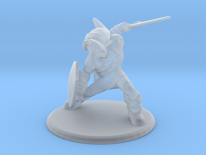  Link Attack Stance 1/60 miniature for games rpg in Tan Fine Detail Plastic