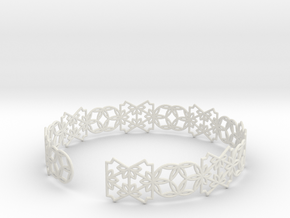 Bracelet in White Natural Versatile Plastic