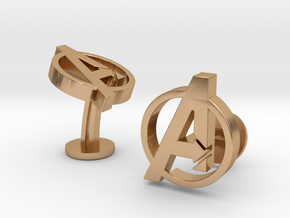 Avengers Cufflinks in Polished Bronze