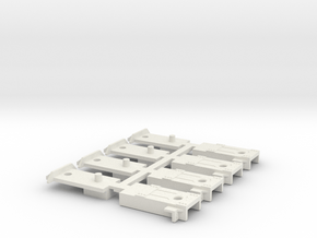 4 coupler boxes for Sergent couplers in White Natural Versatile Plastic