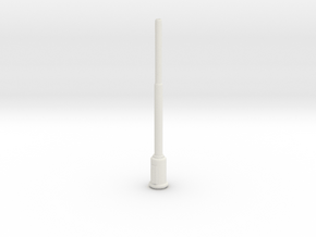 1:22,5 1563 BVL-mast met ronde sokkel en kast in White Natural Versatile Plastic