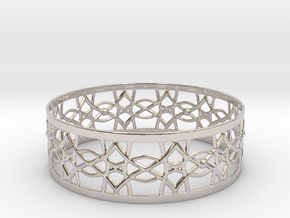 Bracelet in Rhodium Plated Brass