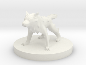Wolf - Wolf in White Natural Versatile Plastic