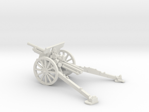 1/87 IJA Type 91 105mm Howitzer in White Natural Versatile Plastic