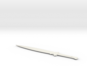 1:6 Miniature Sam Gamegie Sword - LOTR in White Natural Versatile Plastic