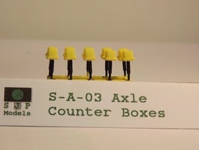 S-A-03 Axle Counters in Yellow Processed Versatile Plastic