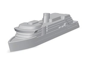 Miniature Venture Cruise Ship (Modified) - 8cm in Tan Fine Detail Plastic