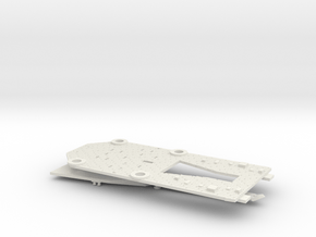 1/350 1919 US Small Battleship Design A7 Bow Deck in White Natural Versatile Plastic
