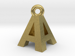 AA Pendant top in Natural Brass