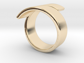 Band spiraled [sizable ring] in 14k Gold Plated Brass
