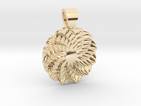 Succulent  [pendant] in 14K Yellow Gold