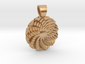 Succulent  [pendant] in Polished Bronze