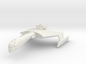 Klingon BattleCruiser I in White Natural Versatile Plastic
