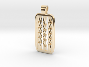 Twisting [pendant] in 14k Gold Plated Brass