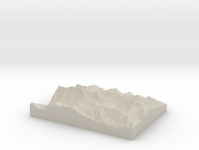 Model of Quincy Mines in Natural Sandstone