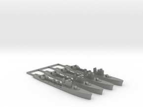 4 pack with sprue -  Spica class WW2 1:1800 in Gray PA12