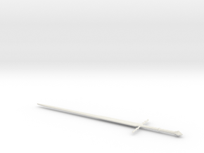 1:6 Miniature Ringwraith Sword - LOTR in White Natural Versatile Plastic