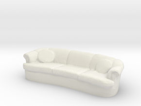 Sofa 1/24 in White Natural Versatile Plastic