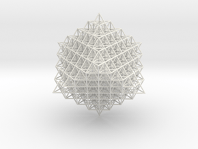 512 Tetrahedron Grid in White Natural Versatile Plastic