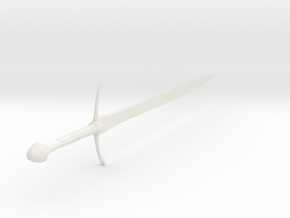 1:6 Miniature Gandalf Glamdring Sword - LOTR in White Natural Versatile Plastic