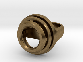 DOME RING - SIZE 8 in Natural Bronze
