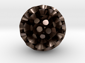 polyh-ntwD in Polished Bronze Steel