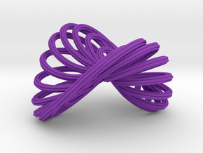 flower pendant  in Purple Processed Versatile Plastic