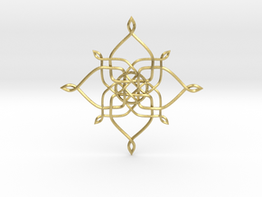 Pendant in Natural Brass