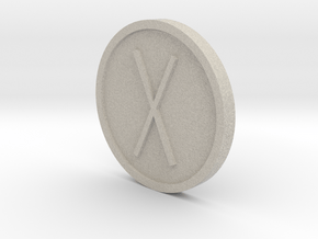 Giefu Coin (Anglo Saxon) in Natural Sandstone