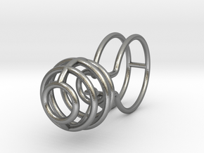 BALL RING - SIZE 8 in Natural Silver
