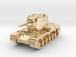 Tank - KV-2 - size Small in 14k Gold Plated Brass