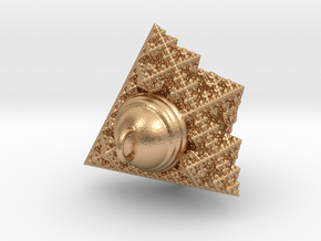 fractal pendant (1.69cm) in Natural Bronze