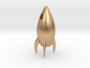 Rocket pendant in Natural Bronze