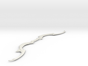 Miniature Auriel's Bow - Skyrim in White Natural Versatile Plastic