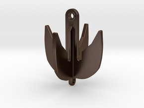 Chain grapnel hook - SWL 250 Ton - 1:50 in Polished Bronze Steel