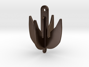 Chain grapnel hook - SWL 150 Ton - 1:50 in Polished Bronze Steel