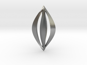 Geometric Earrings in Natural Silver