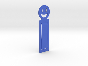 Bookmark mini in Blue Processed Versatile Plastic