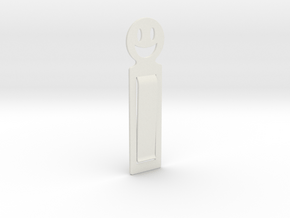 Bookmark mini in White Premium Versatile Plastic