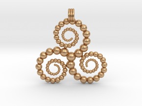 Triskelion in Natural Bronze