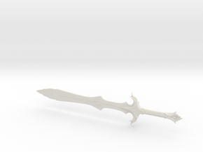 1:6 Miniature Glass Greatsword - Skyrim in White Natural Versatile Plastic