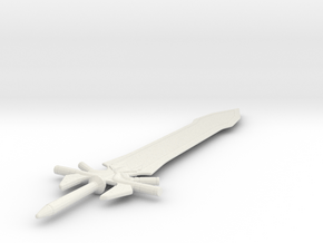 1:6 Miniature Ultima Weapon Sword - Final Fantasy  in White Natural Versatile Plastic
